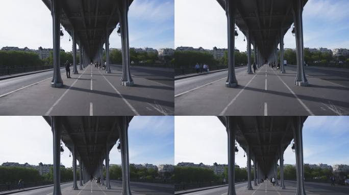 Log原视频 | 法国巴黎人流盗梦空间桥