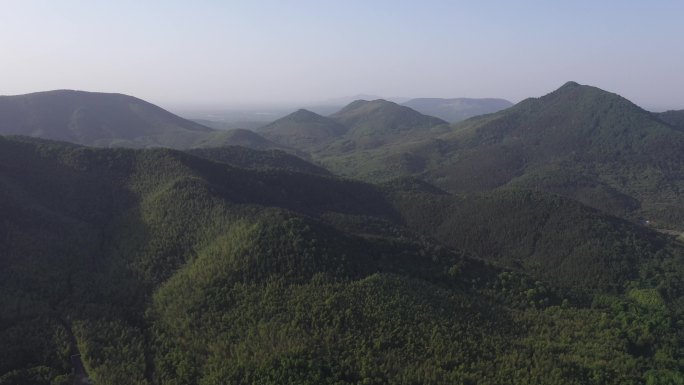 溧阳1号公路神女之心茶场瓦屋山丫髻山航拍