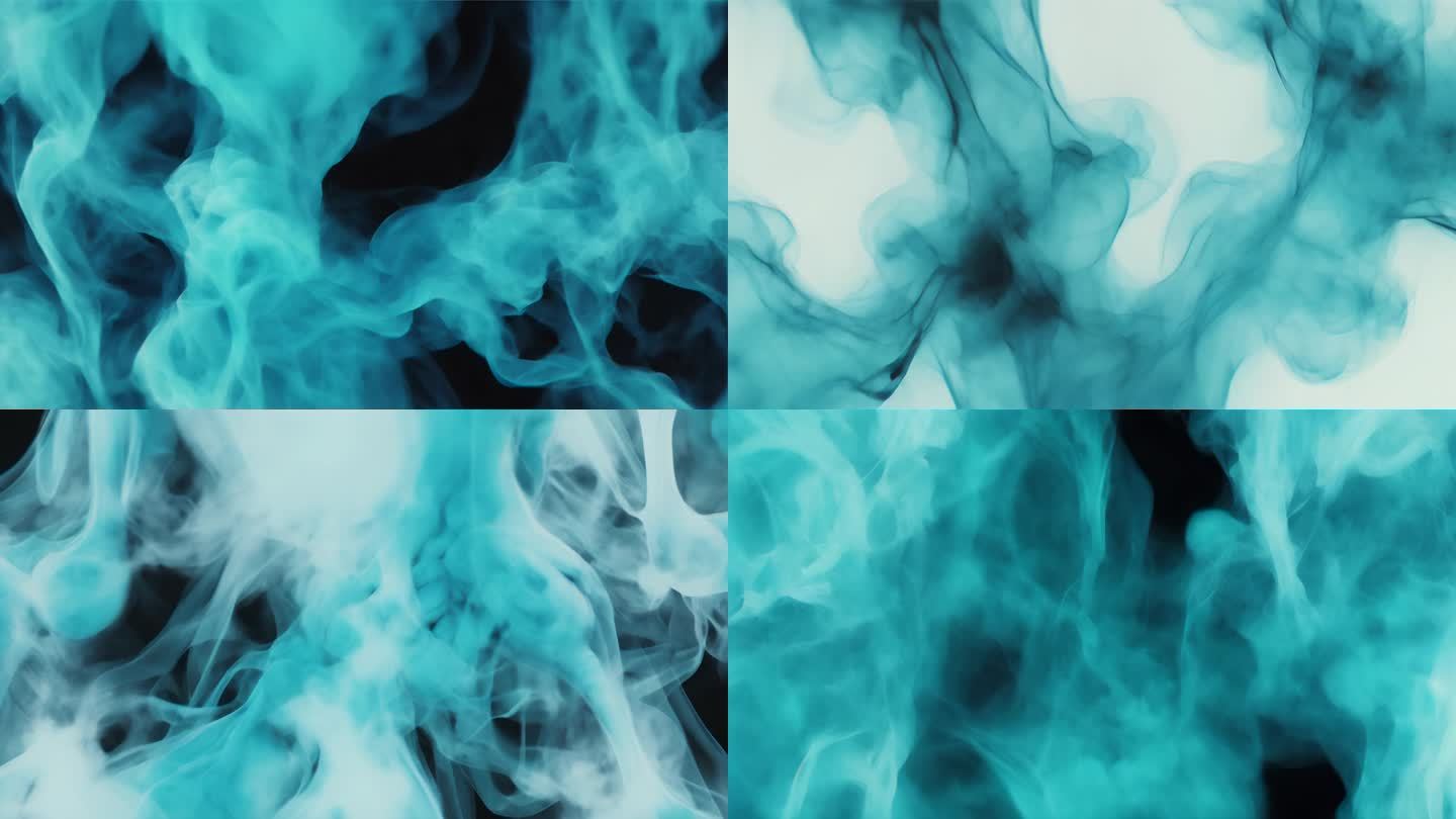 蓝色烟雾  抽象 艺术
