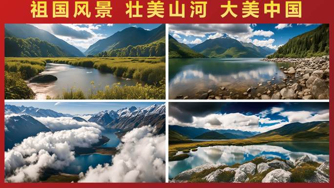 【超长素材】风光大好河山绿水青山大美中国