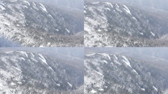 航拍黑龙江亚布力滑雪场雪景云海风光