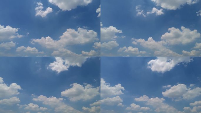 蓝天白云天气延时摄影