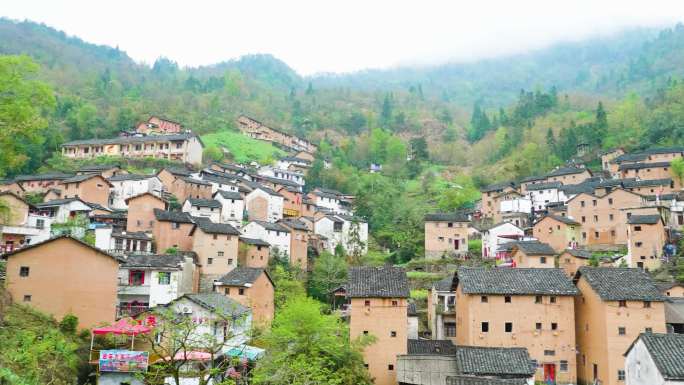 安徽歙县旅游深渡新安江阳产土楼合集