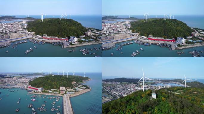 漳州六鳌渔港海湾风力发电