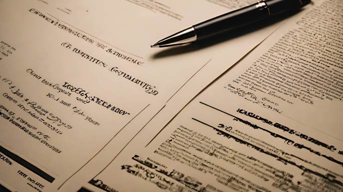 签署具有法律约束力的纸质文件合同协议表格