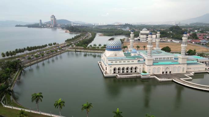 水上清真寺航拍