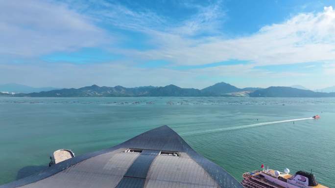 太子湾蛇口港航拍蛇口邮轮中心邮轮母港深圳