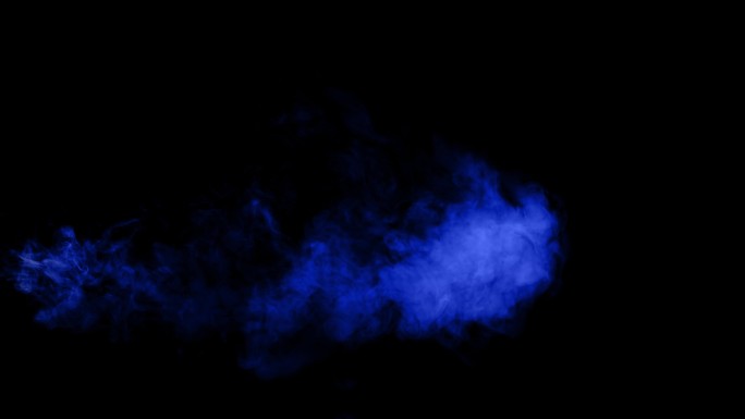 4K烟雾颜料泼墨挥洒流动自然绘画黑色背景