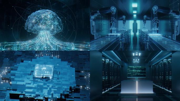 科技企业宣传片发布会片头C4D工程