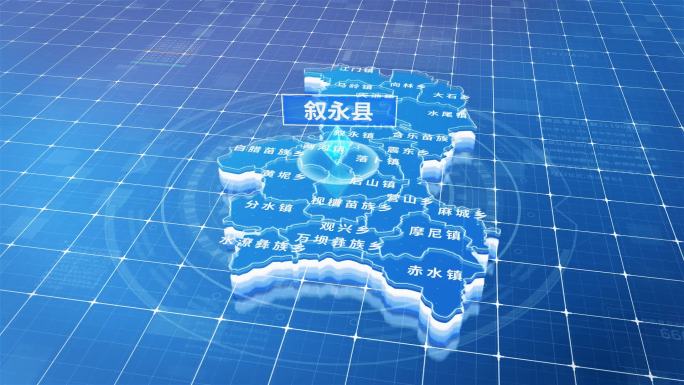叙永县蓝色三维科技区位地图