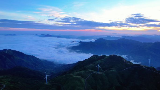 大山 绿美 日出云海 高山日出