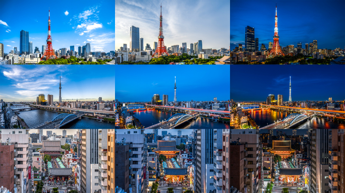 4K60P·日本东京地标建筑延时合集