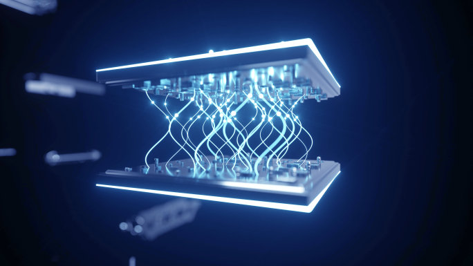 高科技芯片企业开场动画C4D+AE工程