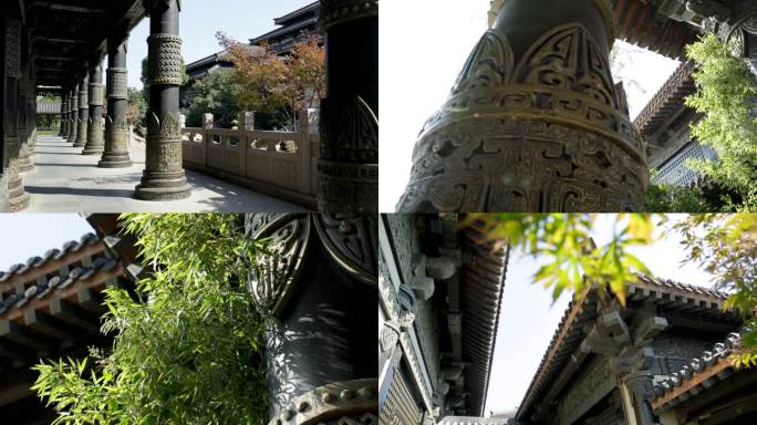 01春秋战国时期建筑 王宫 饕餮纹 廊柱