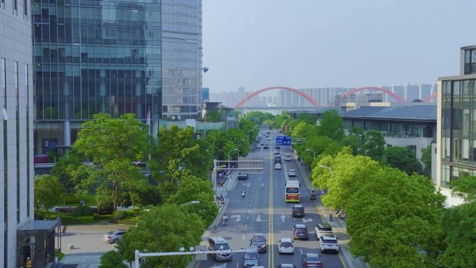 福元路大桥+街景