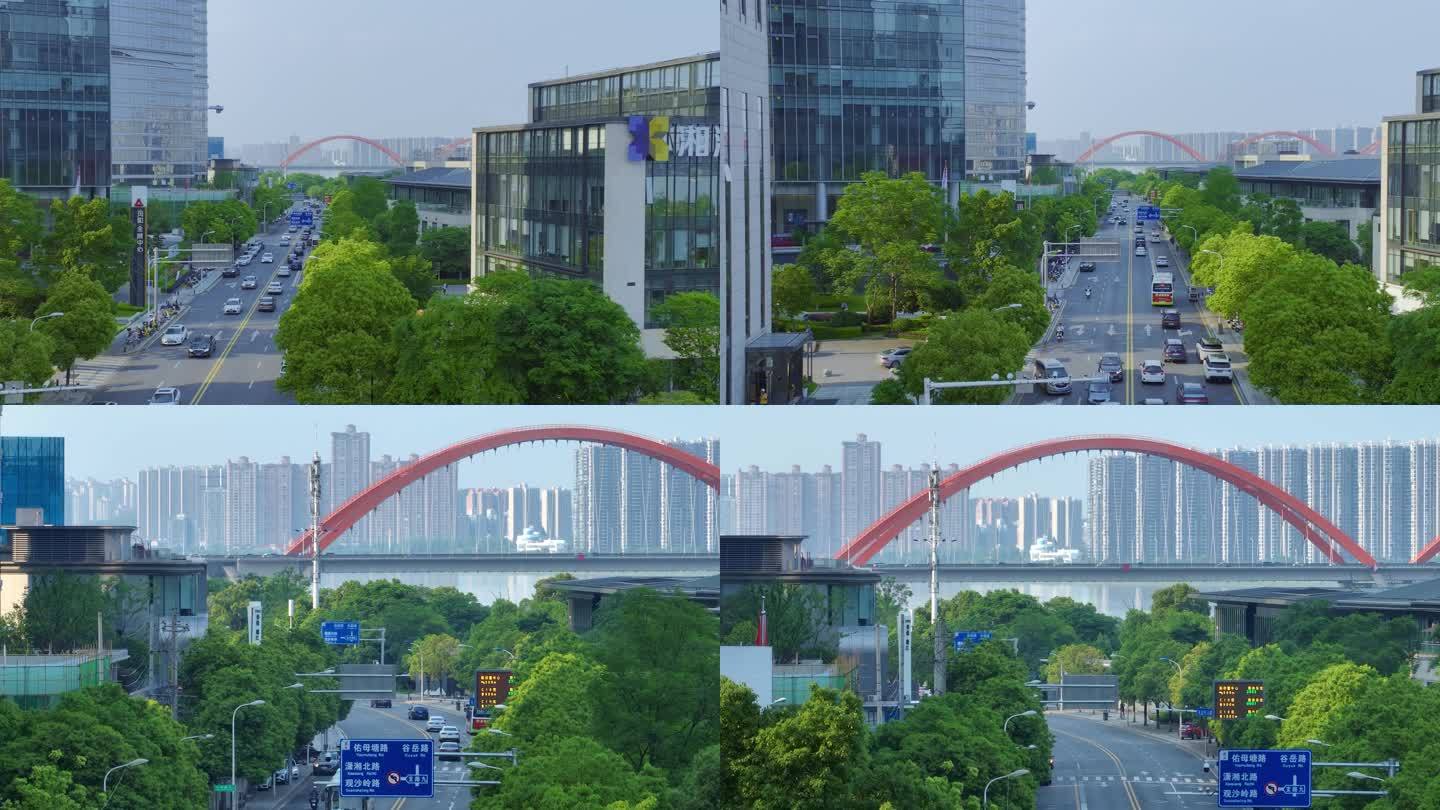福元路大桥+街景