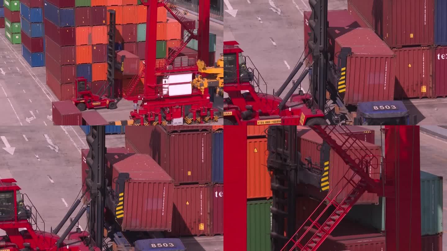中国物流货运码头港口集装箱起重机搬运（选编）