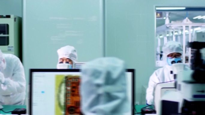 中国的高科技自动化芯片生产线特写（合集）