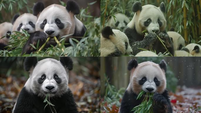 呆萌的大熊猫吃竹子国宝ai素材原创4_1