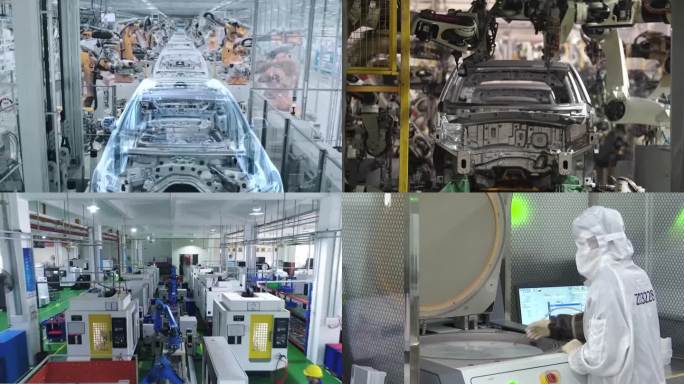 中国新能源汽车厂高科技自动化生产线内部生产（选编）