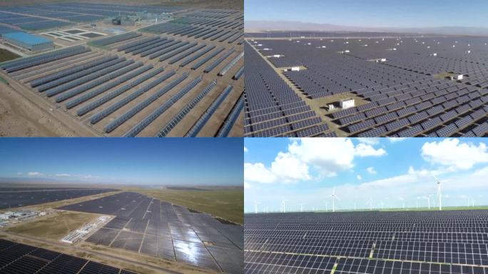 中国的新能源太阳能发电电站基础设施建设航拍（选编）