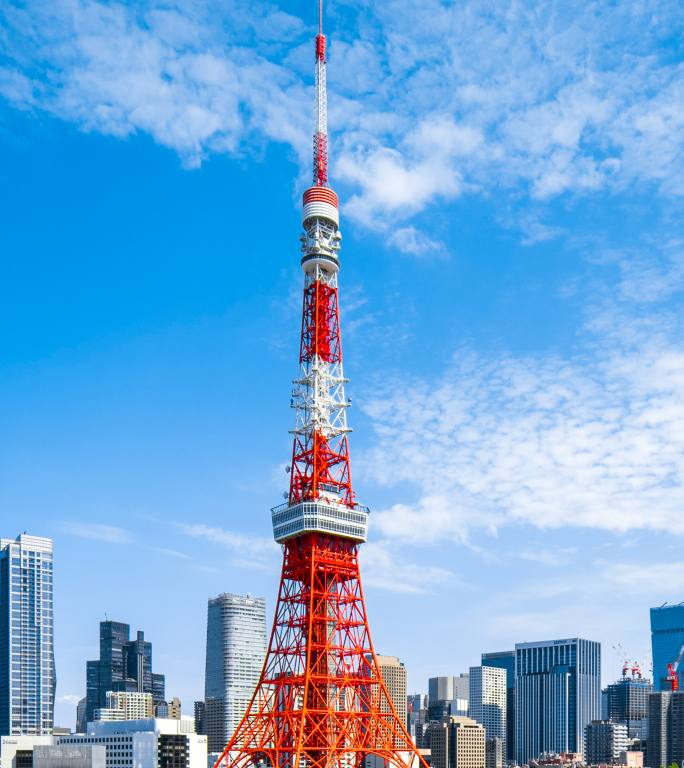 4K竖屏·日本东京地标建筑延时合集