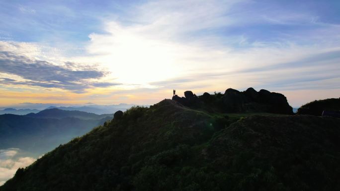 大山 绿美 日出云海 高山日出