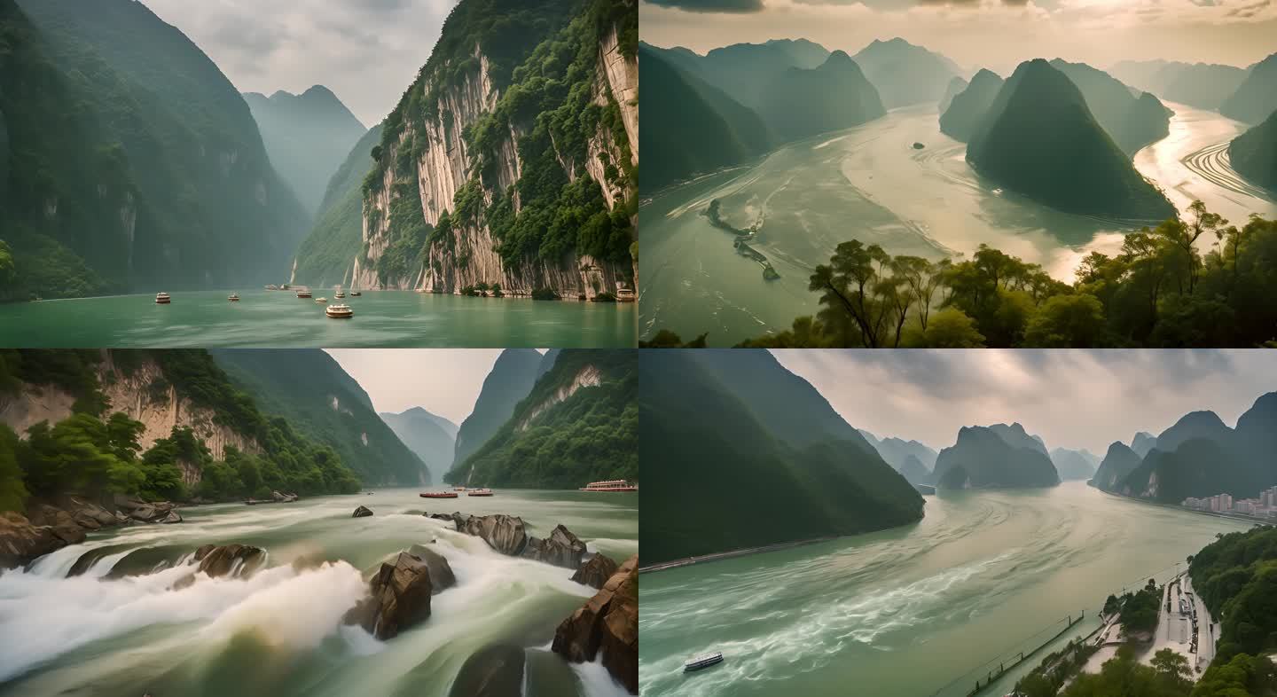 长江三峡：自然奇观的壮丽景色