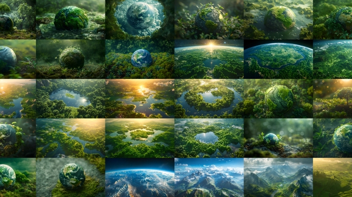 【4K高清】绿色地球环保概念合集