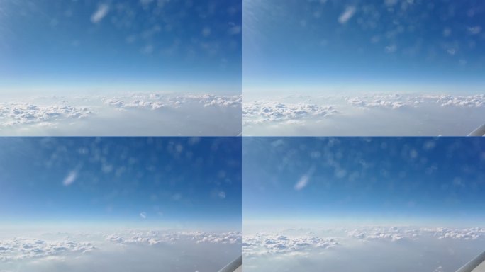 飞机窗拍云