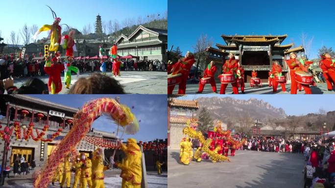 国新年庙会年味春节舞龙舞狮（选编）