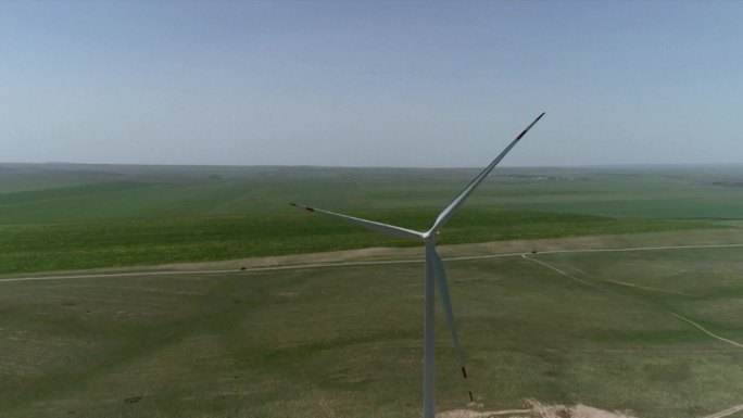 中国的清洁能源风力发电站三维动画和航拍（合集）