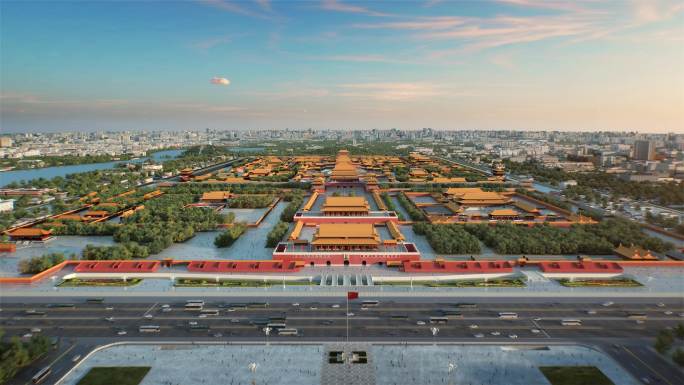 故宫北京鸟瞰 中轴线