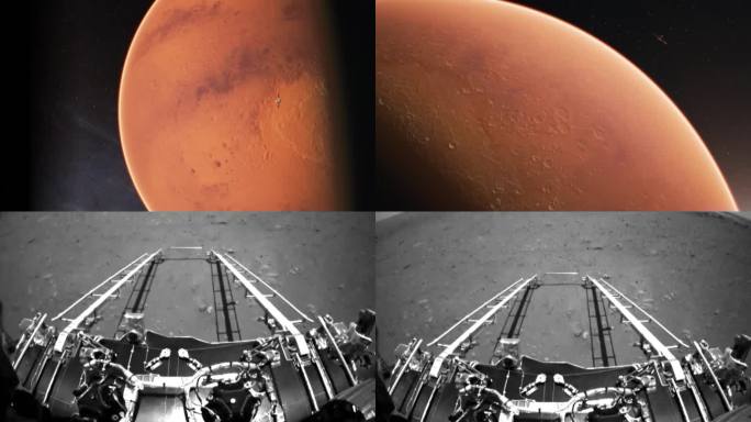 火星表面和人造卫星实拍