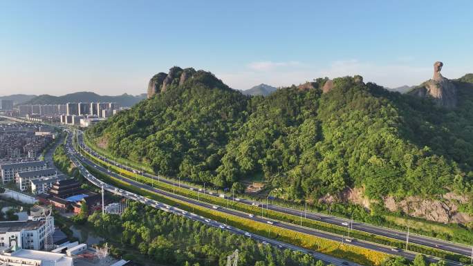 台州温岭东环路航拍