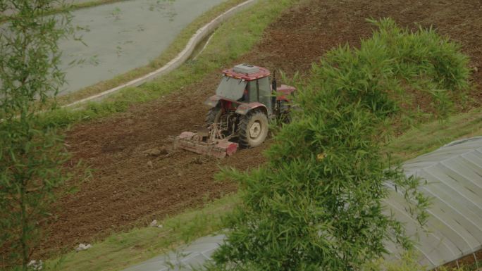 农耕耕种农村田地农民劳动作业