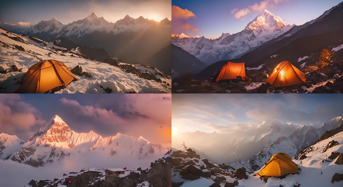 喜马拉雅雪山帐篷：露营在世界之巅奇妙体验