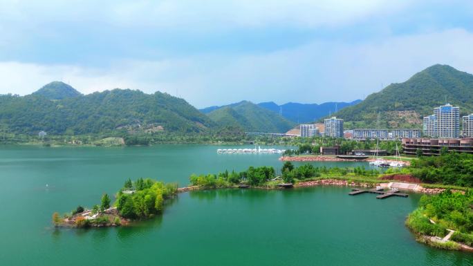 杭州淳安县千岛湖绝美风景航拍风景