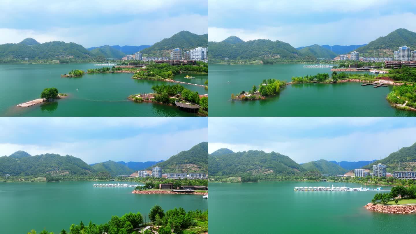 杭州淳安县千岛湖绝美风景航拍风景