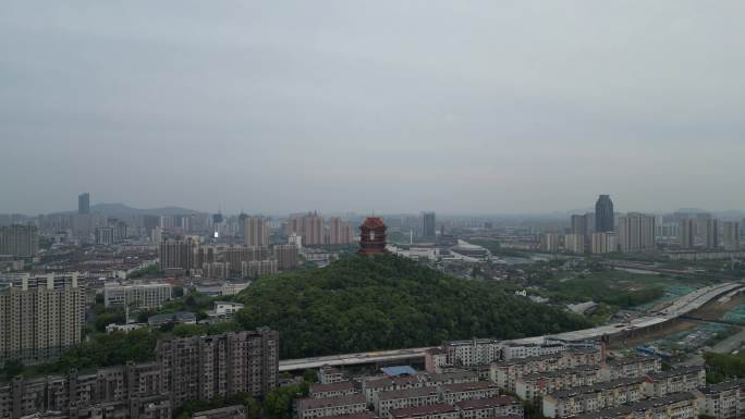 4K航拍江阴君山寺圆通阁