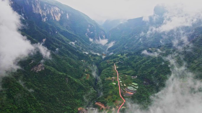 鹿院坪景区航拍