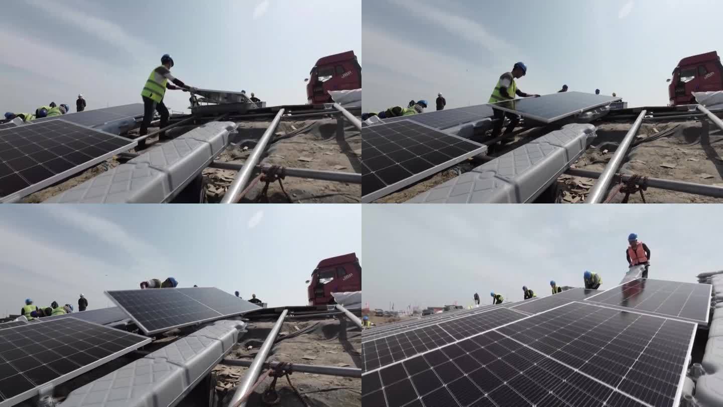 中国的新能源光伏太阳能发电站电池板基础设施建设（选编）