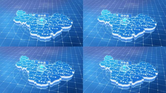 资中县蓝色三维科技区位地图