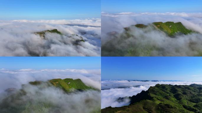 高山，云海，大气，延时，航拍，4K