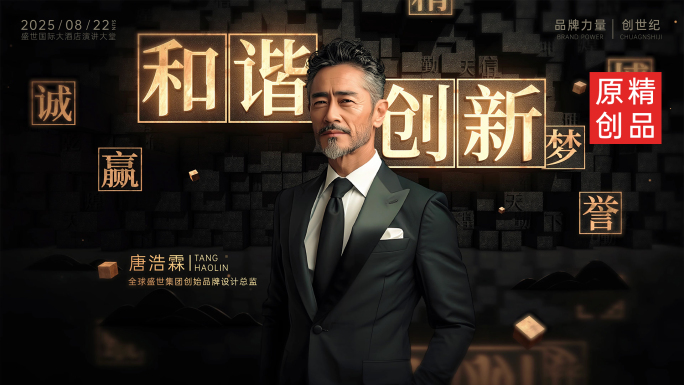 高级质感人物介绍AE模板