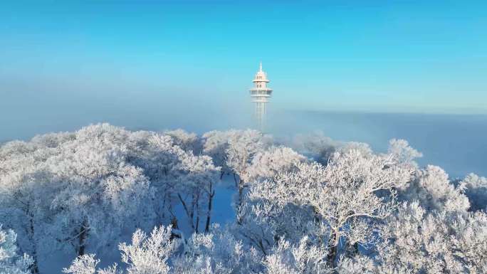 吉林四方顶雾凇 雪景