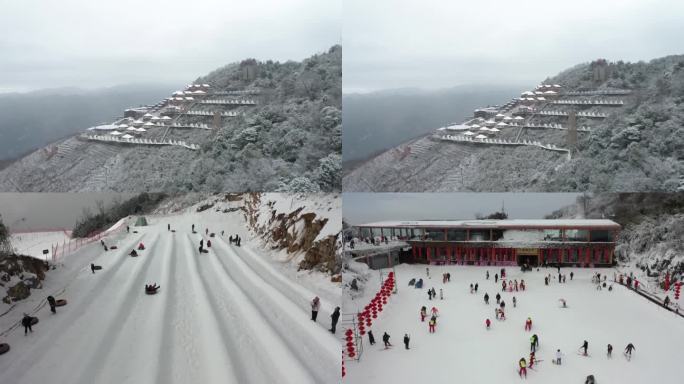 中国新年春节滑雪场热闹景象（选编）