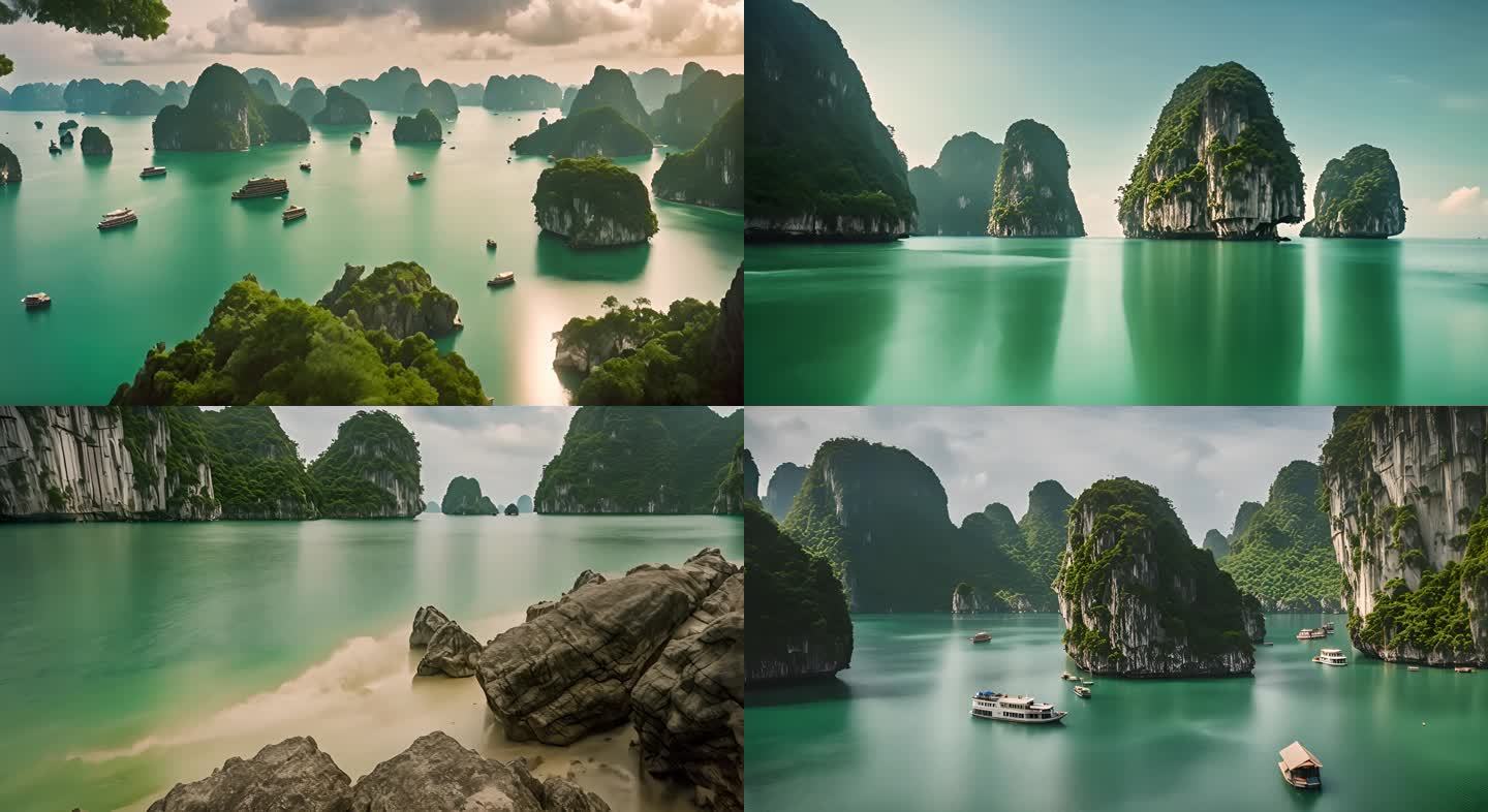 越南下龙湾：石灰岩奇观的绝美景色