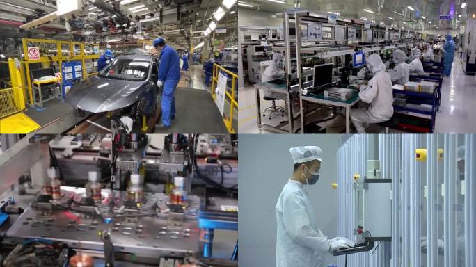 中国的工业发展成果各种工厂内部生产（合集）
