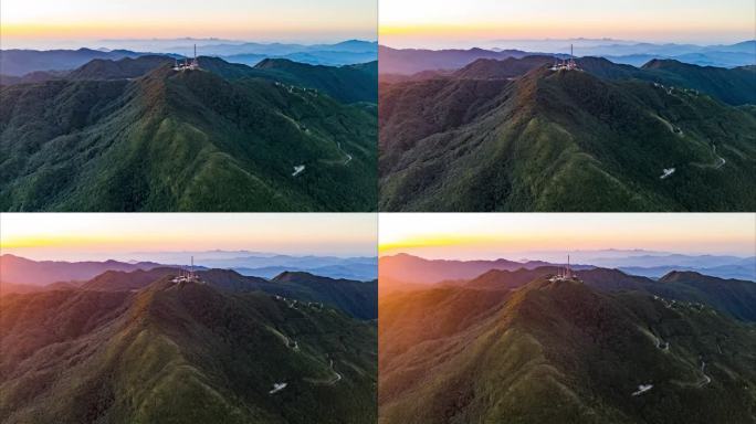 森林 大山 山川日出  大田顶